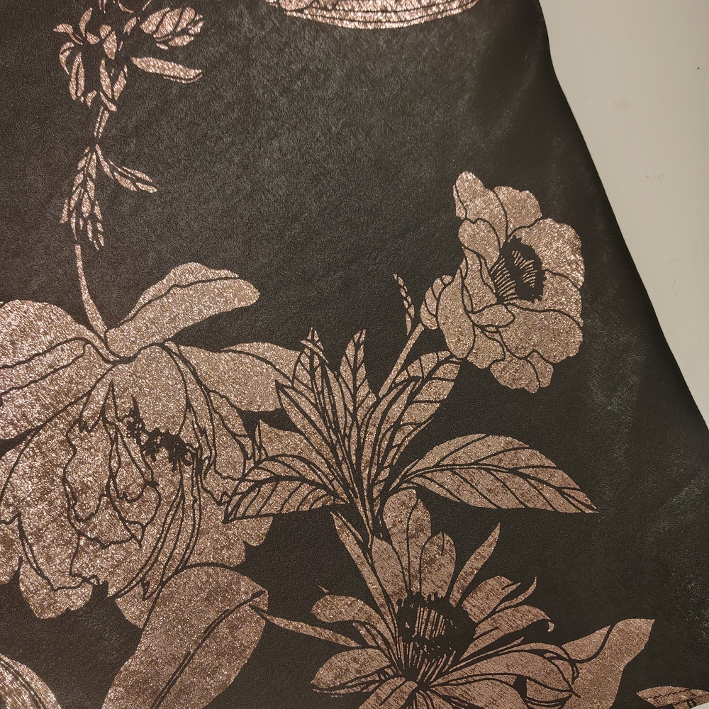 Midnight Bakery Luxurious Black and Pink Floral Chemise / Pijama Size M - Picture 13 of 16